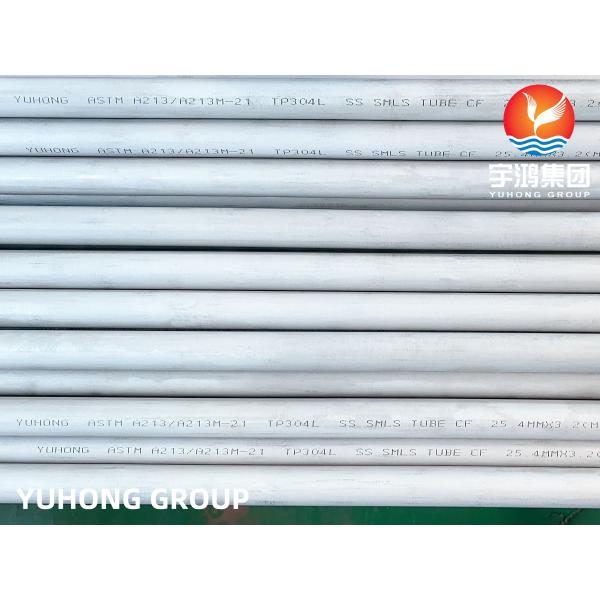 Quality ASTM A213 TP304L Stainless Steel Seamless Tubes For Heat Exchangers Chemical for sale