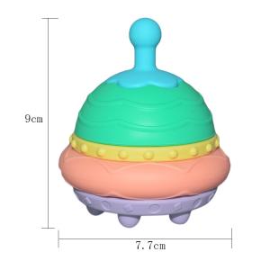 Customizable Children'S Educational Toy Hamburger Silicone Stacking Toy