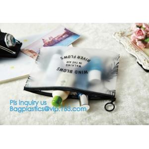 Buy cheap swimwear packaging bags, slider zipper pvc pouch glitter clear plastic vinly k bag, biodegradable pvc plastic slid from wholesalers