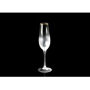 Buy cheap FDA Logo Printing 7 Oz Champagne Flutes , 24cm Personalised Crystal Champagne Flutes from wholesalers