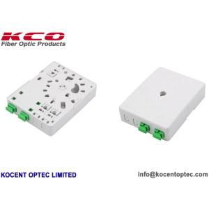 Buy cheap Indoor ABS PC Material Fiber Optic Terminal Box with 2 Fibers Capacity for FTTH Applications from wholesalers