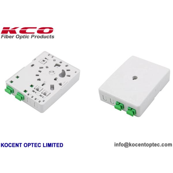 Buy cheap Indoor ABS PC Material Fiber Optic Terminal Box with 2 Fibers Capacity for FTTH Applications from wholesalers