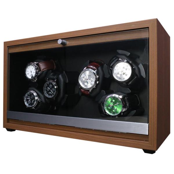 Buy cheap 6 Slots Watch Winder Display Case Mechanical Watch Winder With 5 Speed Motor from wholesalers