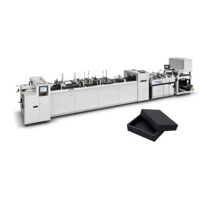 Buy cheap Silent Rigid Box Wrapping Machine / Coloured Automated Box Folding Machine from wholesalers