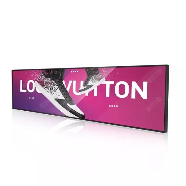 Buy cheap 36 Inch Bar Type Lcd Display Monitor Screen Shelf Edge Digital Signage Stretched from wholesalers