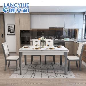 Buy cheap Solid Wood Rectangular Marble Dining Table Modern And Simple from wholesalers