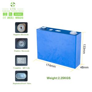 CTS 3.2v 100ah 200ah 280ah 300ah Lifepo4 lithium ion battery cell prismatic ev