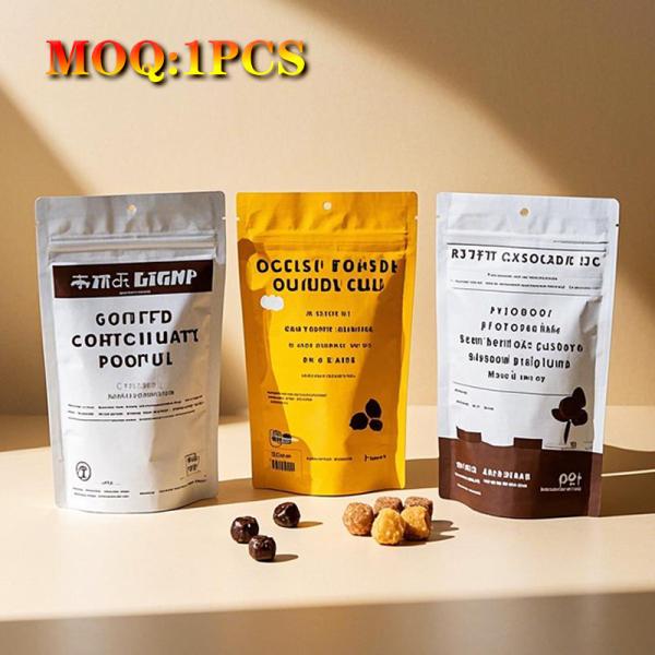 Quality Customized Plastic Packaging Sealer Bag Hot Seal With Window Food Three-Side Stand Zipper Seal  Meat Seafood Freezer Bag for sale