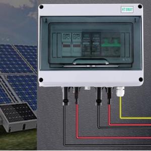 Buy cheap HT 8 Way IP65 Waterproof Outdoor Electrical Enclosure Distribution Plastic Switch Box Solar PV Combiner Box from wholesalers