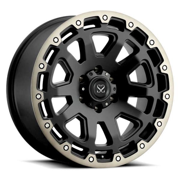 Quality 20 22 24 Inch Forged Off Road Wheels PCD 5 X 127 6 X 139.7 5 X 150 6 X135 Black Machined for sale