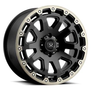 Buy cheap 20 22 24 Inch Forged Off Road Wheels PCD 5 X 127 6 X 139.7 5 X 150 6 X135 Black Machined from wholesalers