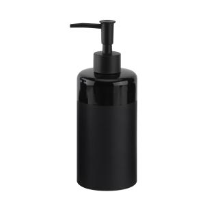 Buy cheap Round Ceramic Body Lotion Dispenser With Light Top Band And Mat Body Black Soap And Lotion Dispenser 1pcs from wholesalers