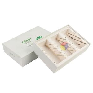 Buy cheap Recycled Lid And Base Tea Bag Box Packaging Sturdy Cardboard With Paper Divider from wholesalers