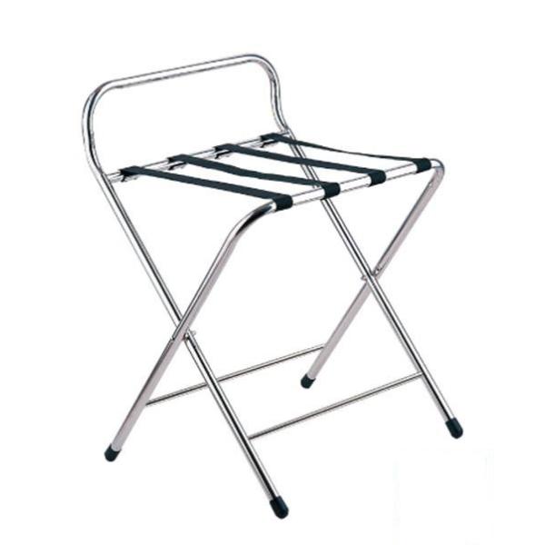 Buy cheap High Gloss Chrome Foldable Hotel Display Stand With Plastic Feet from wholesalers