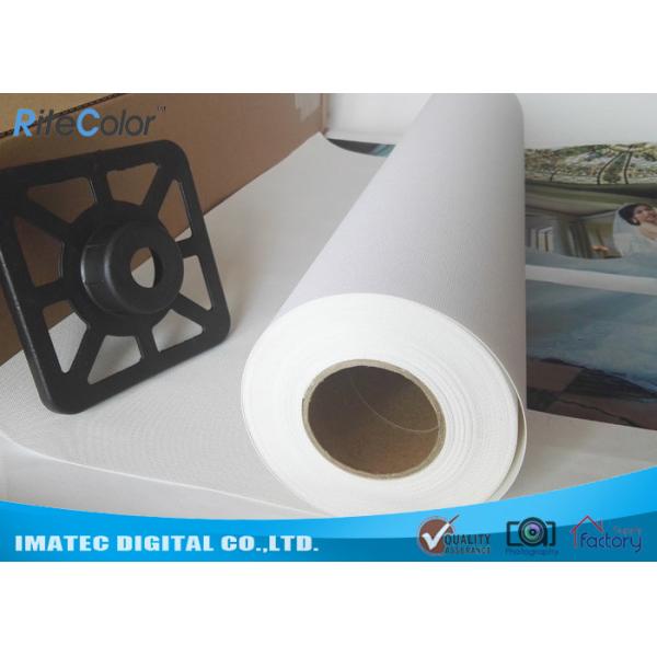 Quality High Definition Aqueous Poly Cotton Printable Indoor Inkjet Canvas Roll / Inkjet Canvas Sheets for sale