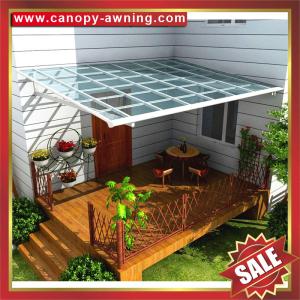 excellent anti-uv sunshade waterproofing modern glass polycarbonate awning