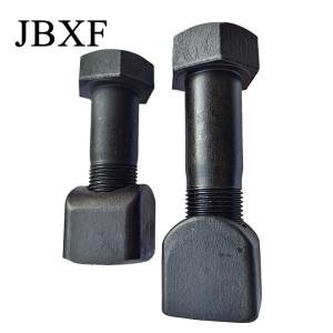 China Carbon Steel Excavator Black Blade Track Bolt And Nut M12 M14 M16 M18 M20 M24 M21 M23 Standard Size Grade 8.8 5.8 on sale