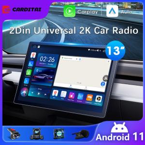 Universal Year 13" 2 Din Car Radio 1920*1200P QLED Built-in CarPlay Multimedia