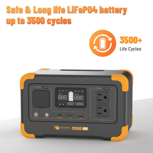 Buy cheap Lightweight 288Wh Lithium Battery Solar Generator with 3500 Recycles Battery Life and Built-In MPPT Charge Controller from wholesalers
