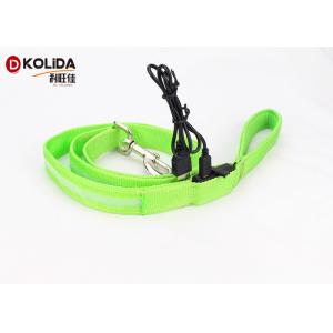 Buy cheap High Visibility Polyster Heavy Duty Retractable Dog Leash With Colorful Ribbon product