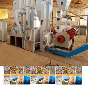 Buy cheap Flat Ring Die Pellet Mill Animal Feed Pelletizing Line for and Engineer Guide Installation from wholesalers
