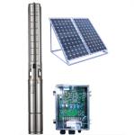Buy cheap 4 Inch DC Solar Deep Well Submersible Pump , Solar Powered Water Pump For Irrigation from wholesalers