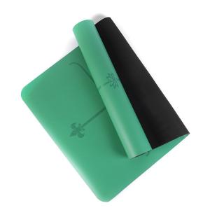 Buy cheap Natural Rubber Yoga Mat/Exercise Mats, Non toxic Rubber Super Grip Skid Resistance Gym Excercise Mat Body alignment line from wholesalers