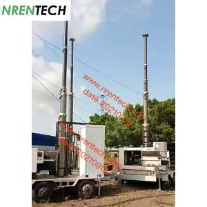 Buy cheap 15m pneumatic telescoping mast 350kg payloads for COW (Cell On Wheels) Telecom tower from wholesalers