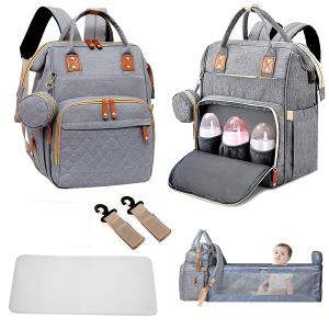 Buy cheap Customized Mommy Bag With Adjustable Strap And Crib For Baby from wholesalers