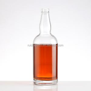 Buy cheap Empty Glass Bottles for Vodka Whisky Industrial Beverage Surface Handling Hot Stamping from wholesalers