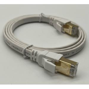 Custom White 1m Cat8 Ethernet Cable For Network Connection Rj45 Connector Lan