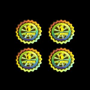 Buy cheap Holographic Security Qr Code Hologram Sticker Self Adhesive Rainbow Round Sticker from wholesalers