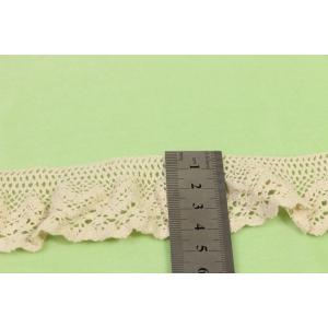 Buy cheap ODM Cotton Crochet Lace Trim Beige Elastic For Multiapplication from wholesalers