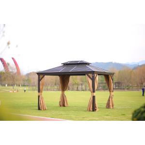 Buy cheap Rust Proof Polycarbonate Double Roof Gazebo With Steel Frame product