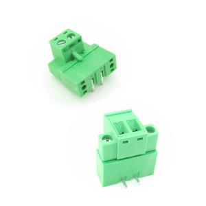 Buy cheap 5.08mm Pitch PCB Plug-in Screw Terminal Blocks Plug Right Angle Pin Header with Flange from wholesalers