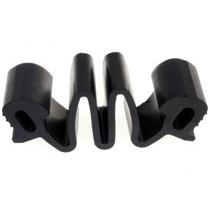 Extrusion Solid Rubber Expansion Joints Black For Highway / Bridge