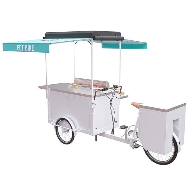 Quality Pure Steel Body BBQ Scooter Food Cart Multi Function With Non Slip Flooring Electric Scooter for sale