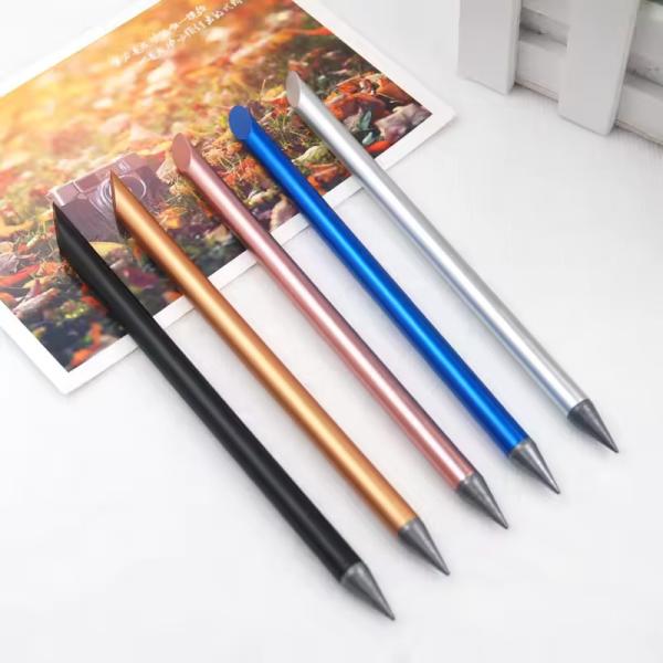 Quality Metal Creative Pencil Erasable Sketch Writing Endless Pen Eternal Pencil for sale
