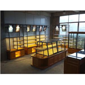 Buy cheap Customized Modern Style Bakery Display Cabinet Gondola With LED Light from wholesalers