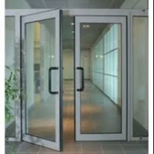 Buy cheap Tempered Glazed Aluminum Hinged Screen Doors Powder Coating from wholesalers
