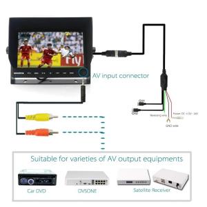 Buy cheap HD Screen TFT wireless Car Monitor Night Vision With Long Transmission Distance for Reversing from wholesalers