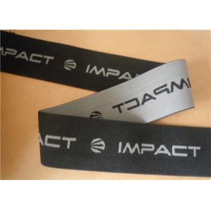 Buy cheap Black Jacquard Elastic Waistband , Elastic Webbing Straps Washable  from wholesalers