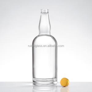 Empty Glass Bottles for Vodka Whisky Industrial Beverage Surface Handling Hot