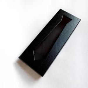 Biodegradable Black 450gsm Electronics Packing Boxes For Neck Tie