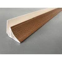 Buy cheap 5.95m Wood Laminated PVC Extrusion Profiles For Industrial Convenient Disassembly product