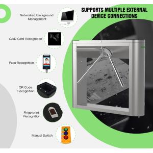 Buy cheap HCW Durable Barrier Turnstile Gate with 550mm Passage Width 100W Rated Power and 20~30 People/Minute Traffic Speed for Access Control from wholesalers