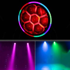 Buy cheap 7PCS 40W RGBW 4 In1 LED Zoom Bee Eye Moving Head Light With Auxiliary Light Dj Disco Stage Party Lights from wholesalers