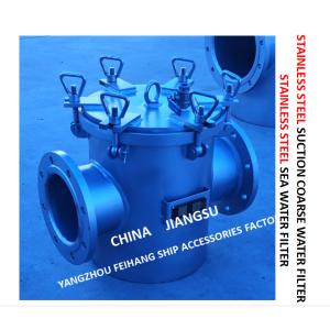 STAINLESS STEEL SEAWATER FILTER OF CENTRAL FRESH WATER COOLING SYSTEM MODEL FH