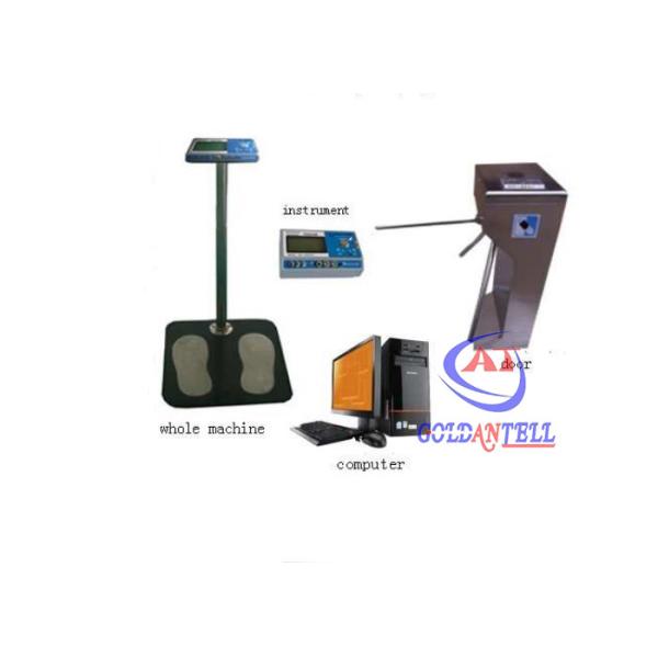 Buy cheap 304 Stainless Steel Anti-static Wrist Band 0.43M Length ESD Tripod Turnstile With Foot Padel For Lab or Factory from wholesalers