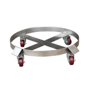 SD55D Drum Dolly high–polished bright zinc finish for corrosion resistance